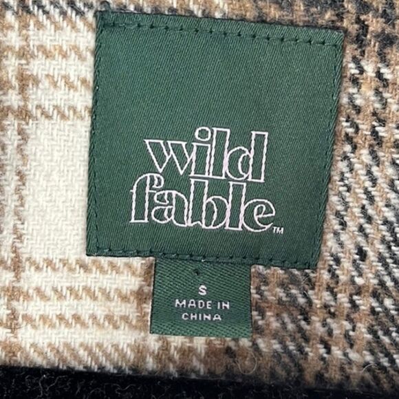 Wild Fable Plaid Shirt Jacket Shacket Oversized Size Small - Picture 3 of 6